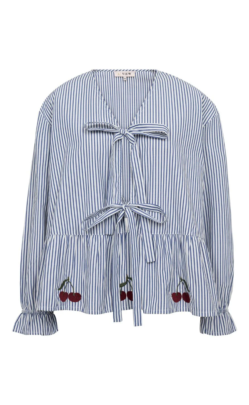 A-View Bluse - Alize - Blue/White Stribe - Image 2