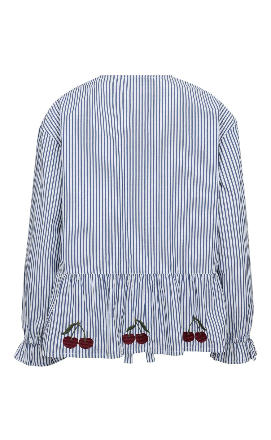 A-View Bluse - Alize - Blue/White Stribe - Image 5