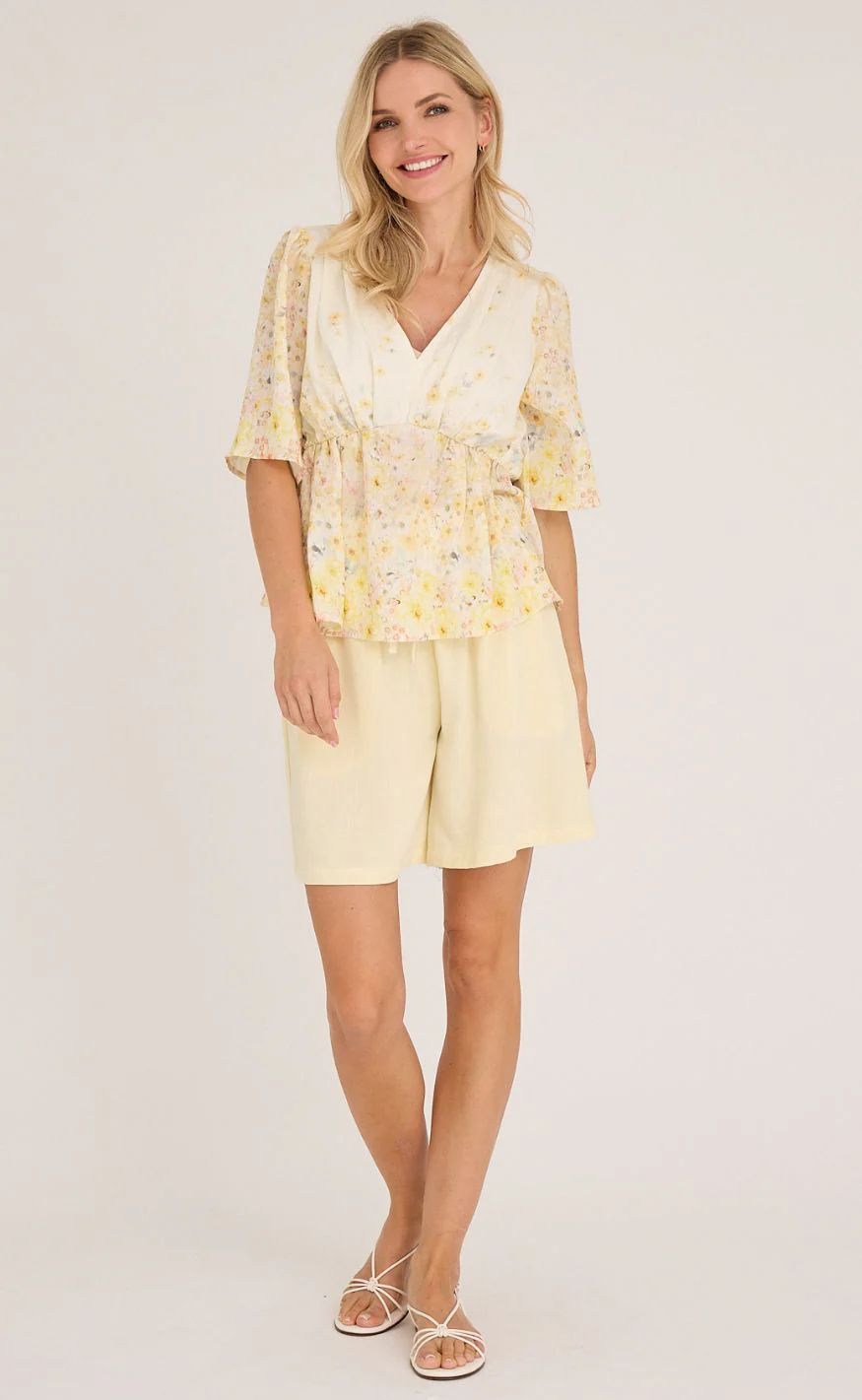 A-View Bluse - Aurora - Pale Yellow - Image 2