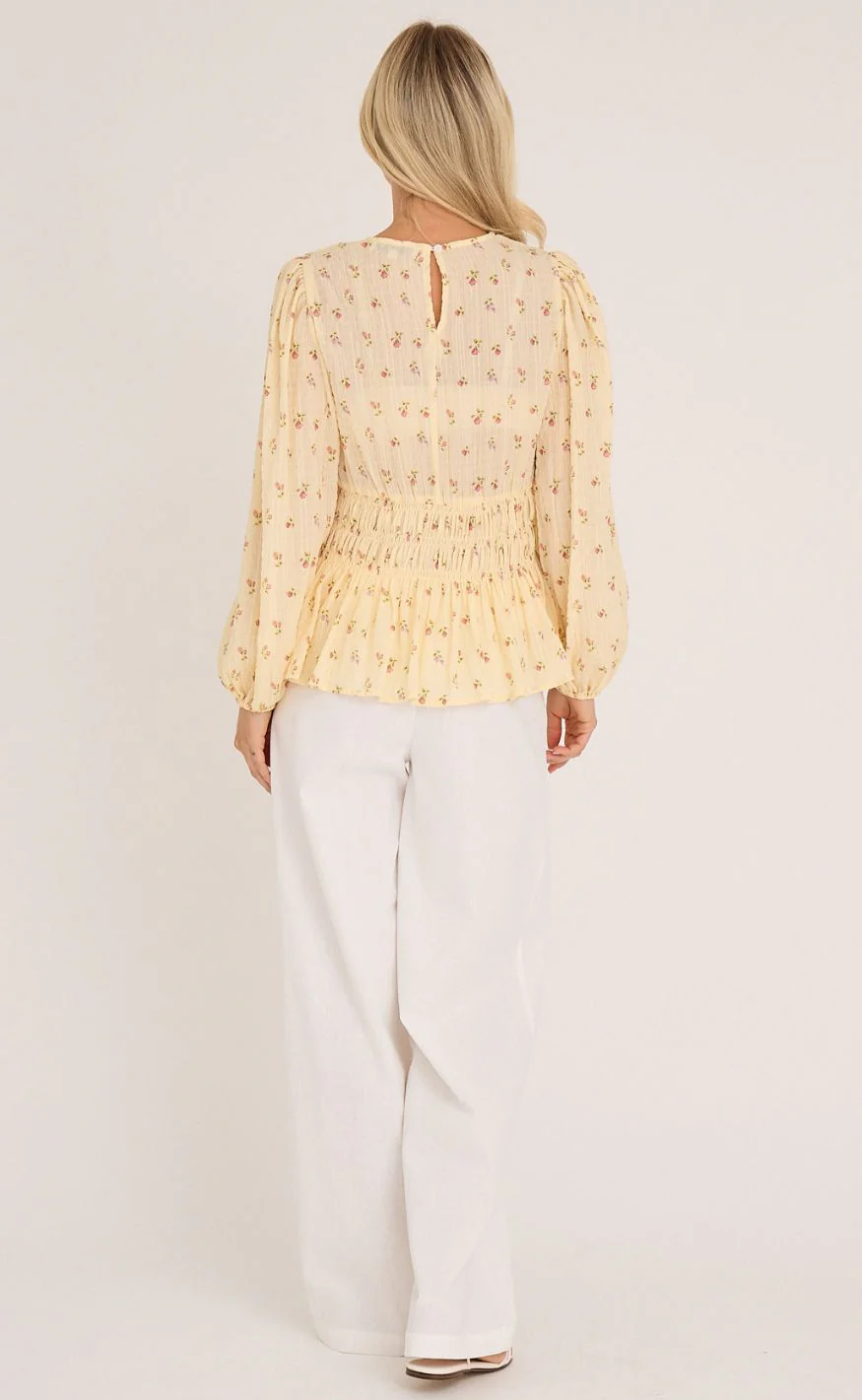 A-View Bluse - Elinor - Pale Yellow - Image 2