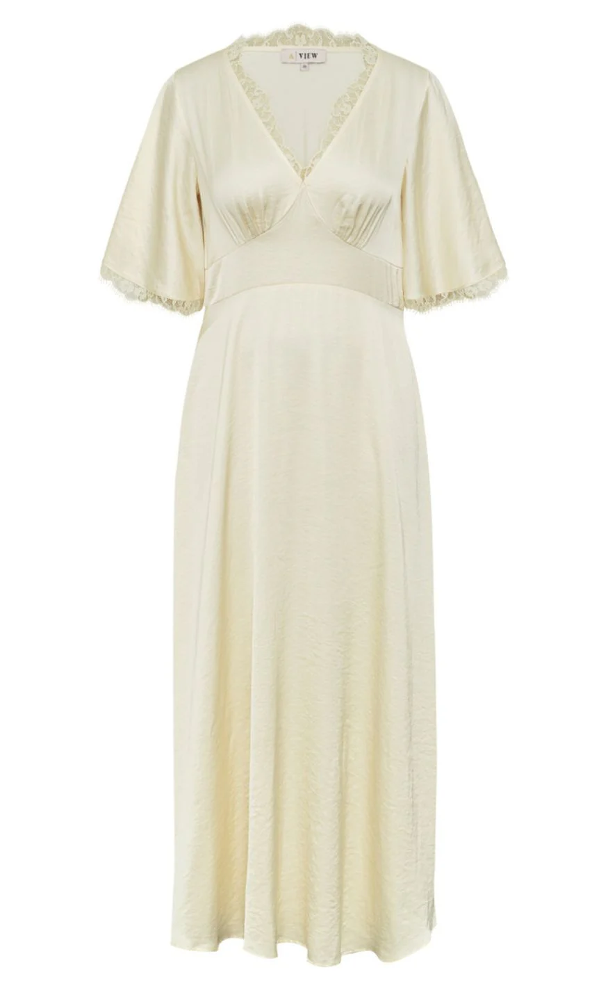 A-View Kjole - Flowy - Pale Yellow - Image 2
