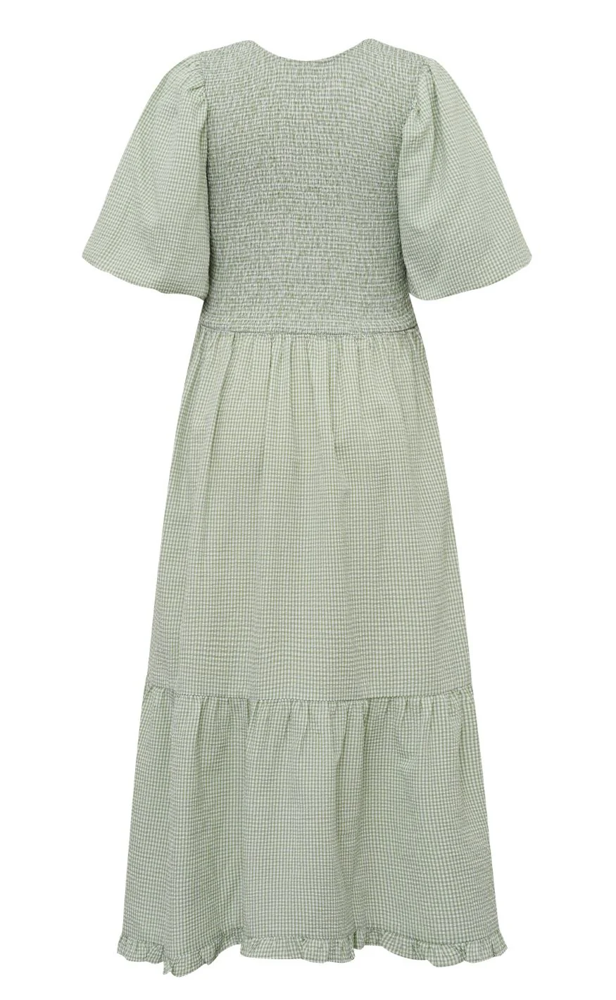 A-View Kjole - Signa - Dusty Green - Image 4