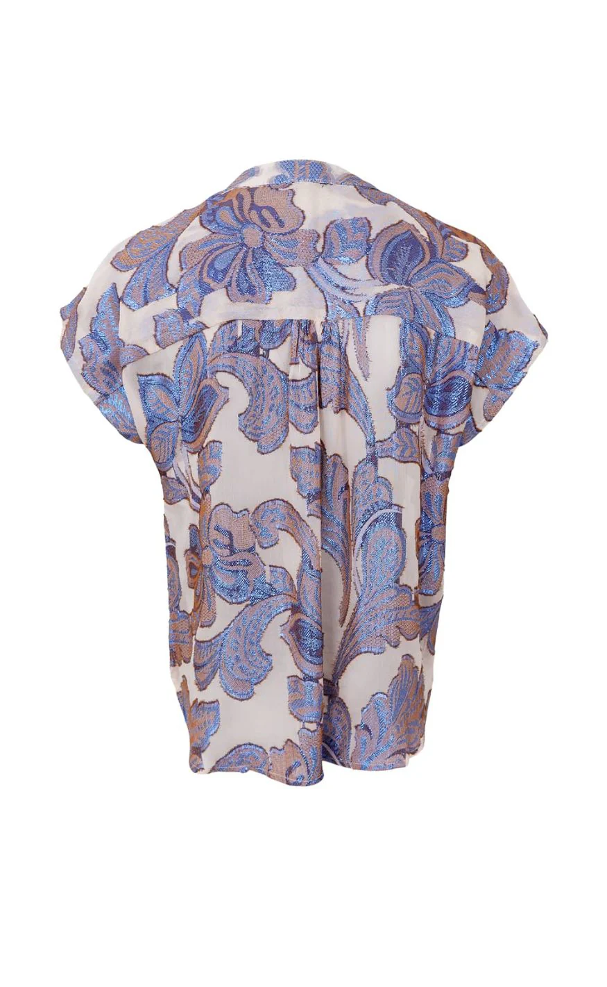 Black Colour Bluse - Kenzie SS - Blue - Image 3