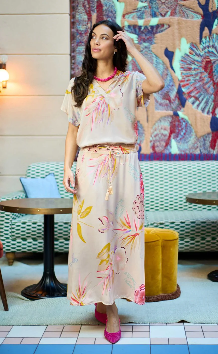 Black Colour Bluse - Luna Andrea S/S - Poppy Rose - Image 2