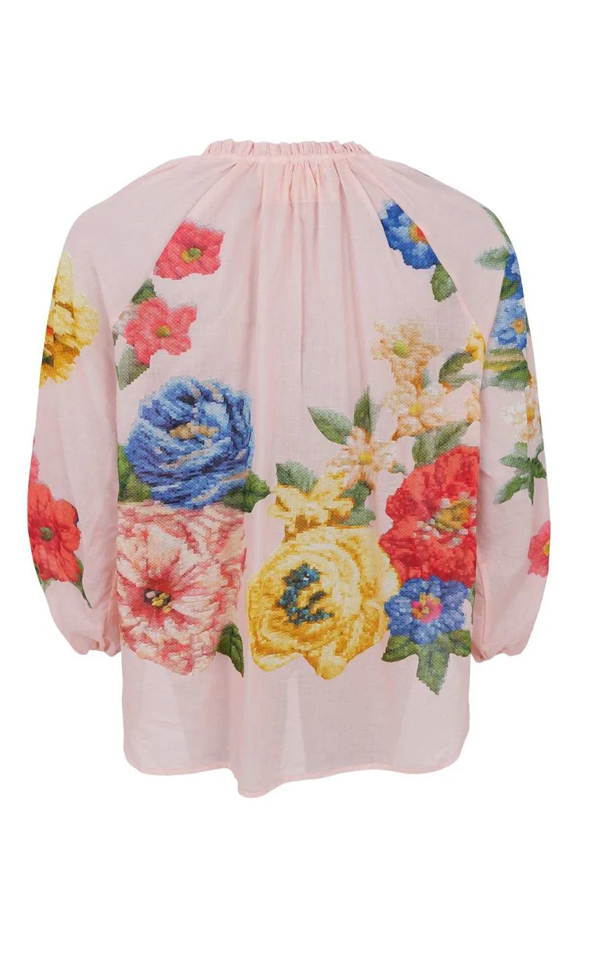 Black Colour Bluse - Norma - Rose - Image 4