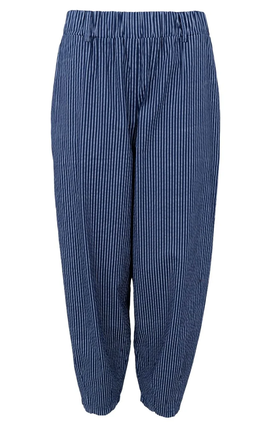 Black Colour Bukser - Ally Barrel - Navy - Image 2