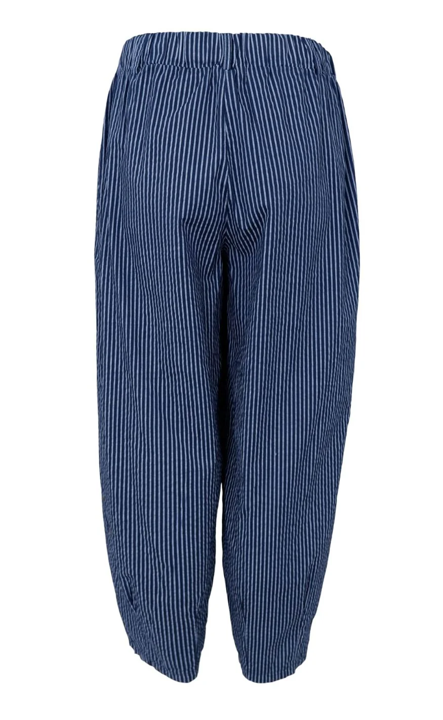 Black Colour Bukser - Ally Barrel - Navy - Image 4