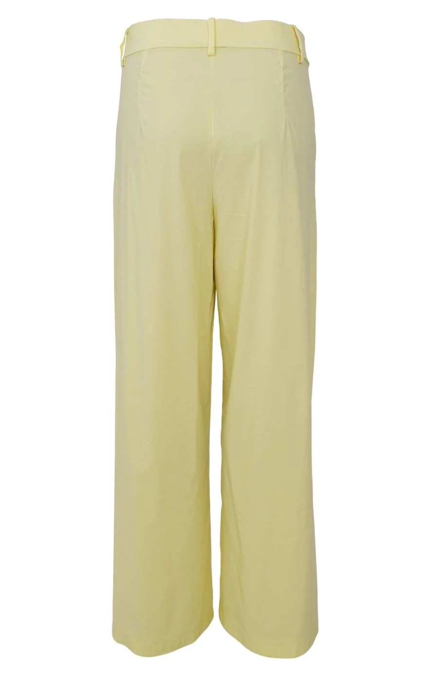 Black Colour Bukser - Davina Wideleg - Lt. Yellow - Image 4