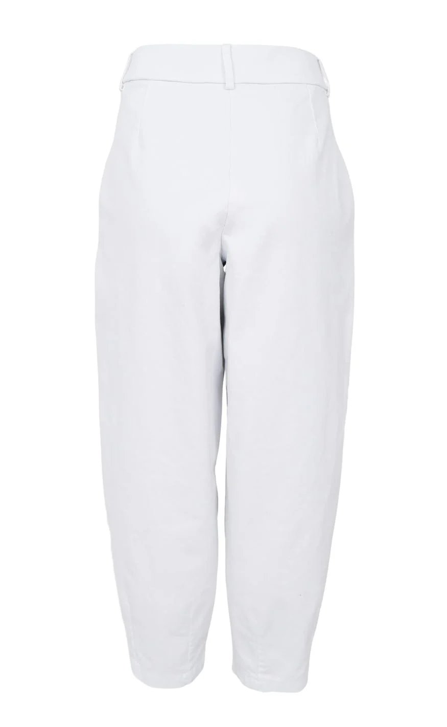 Black Colour Bukser - Denice Denim Barrel - White - Image 4
