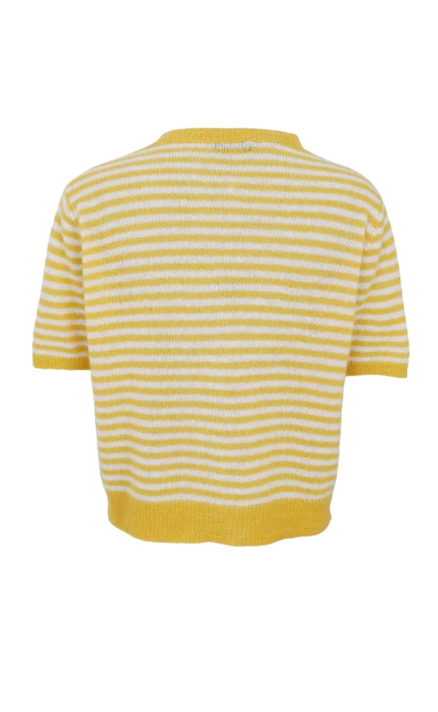 Black Colour Cardigan - Dell Striped SS - Sun - Image 3