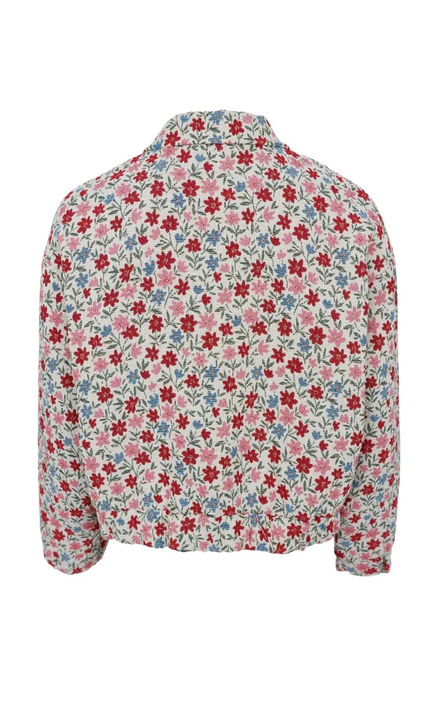 Black Colour Jakke - Fairyrose - Summer Floral - Image 3