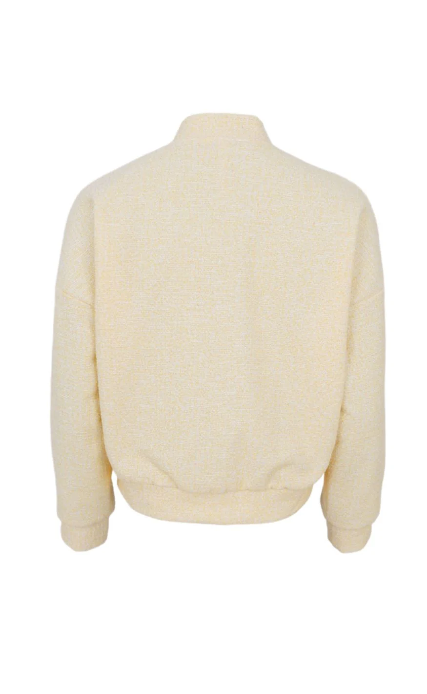 Black Colour Jakke - Suri Bomber - Lt. Yellow - Image 5