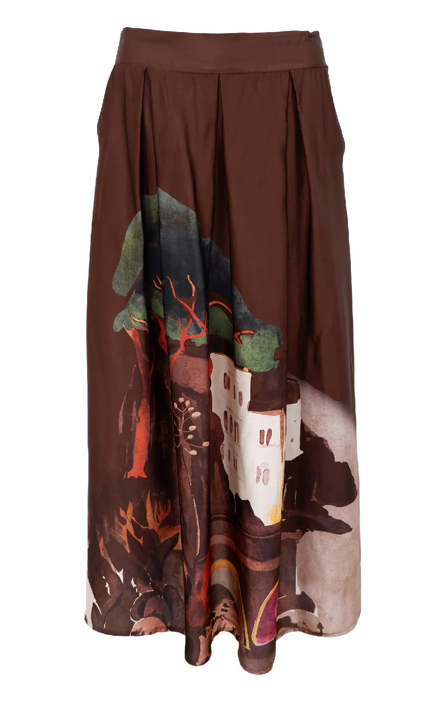 Black Colour Nederdel - Toscana - Coffee - Image 2