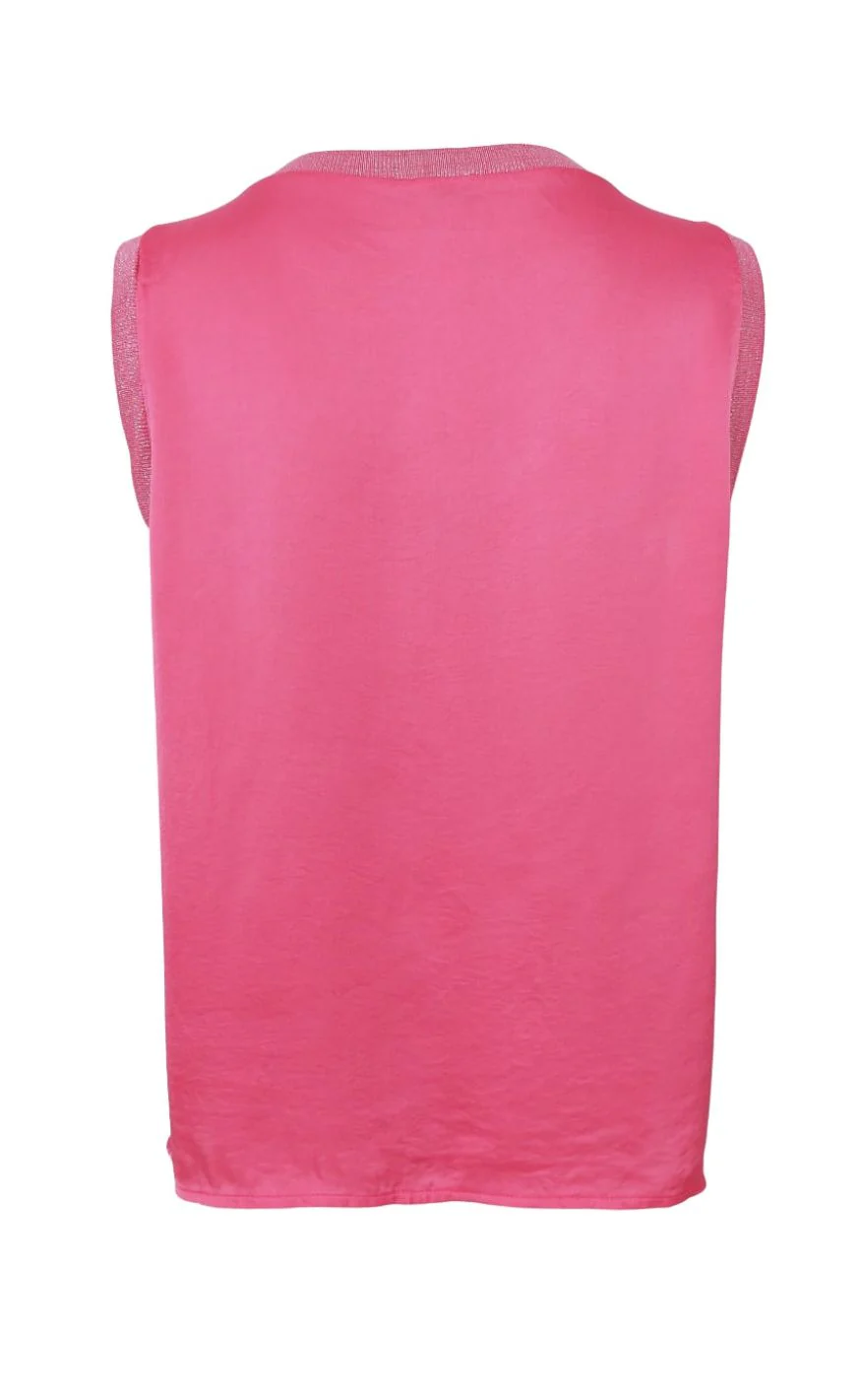 Black Colour Top - Mabel - Warm Pink - Image 2