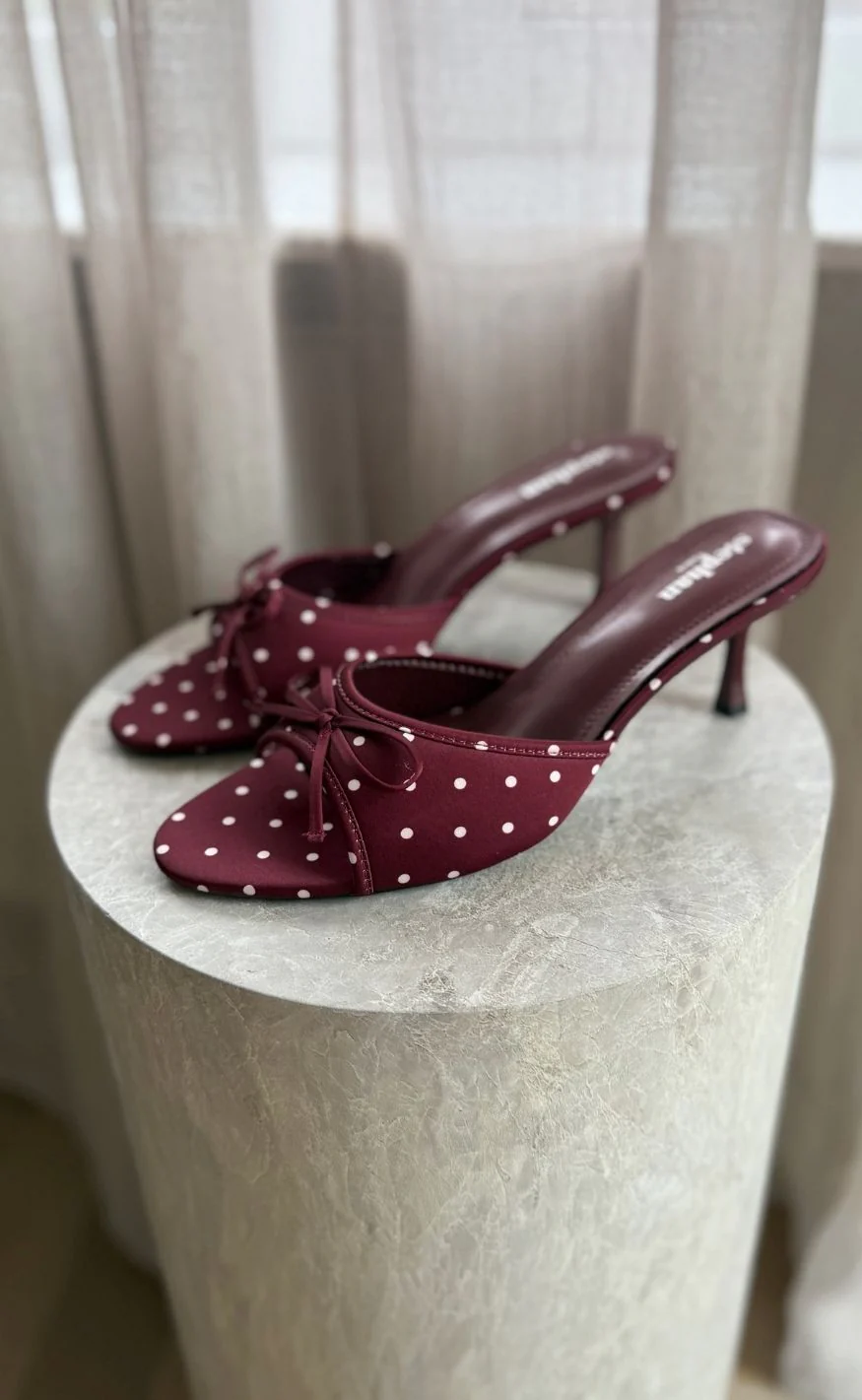 Chosen Stiletter - Yasmin Dot - Burgundy - Image 2
