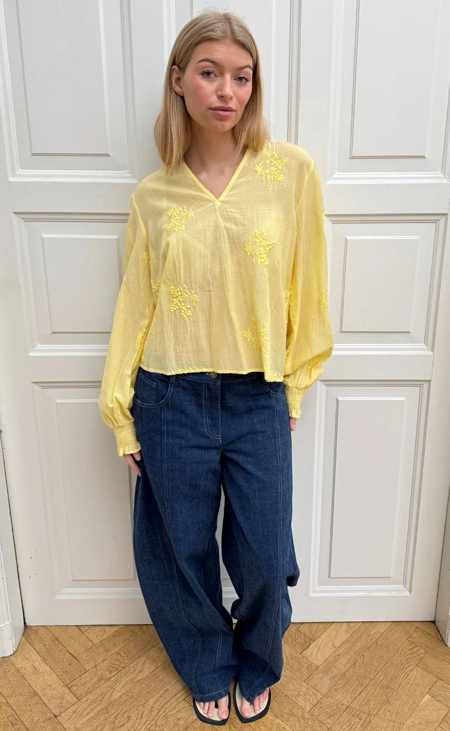 Continue Bluse - Emma - Yellow - Image 2