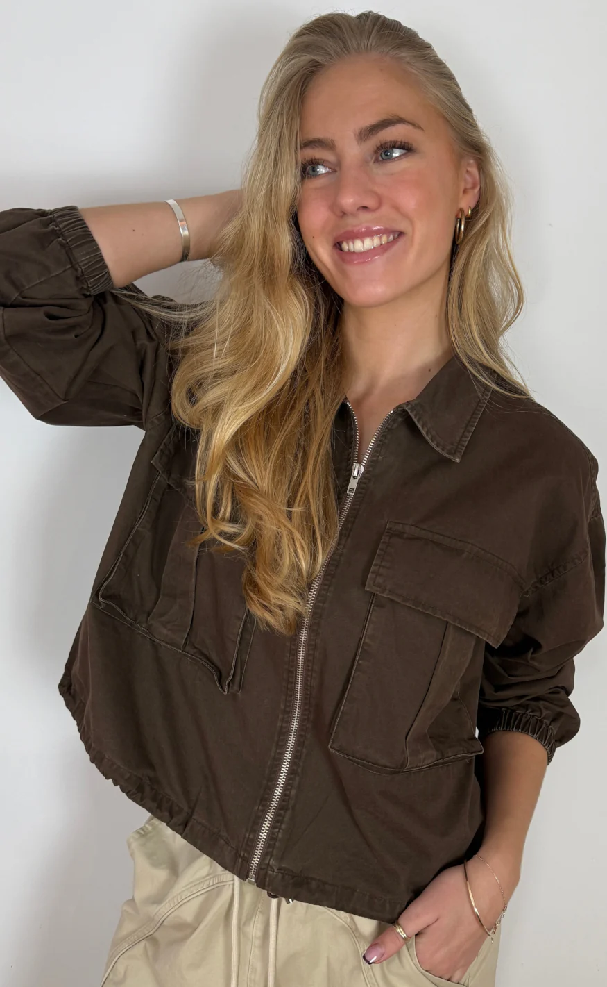 Continue Jakke - Carrie Bomber - Brown - Image 2