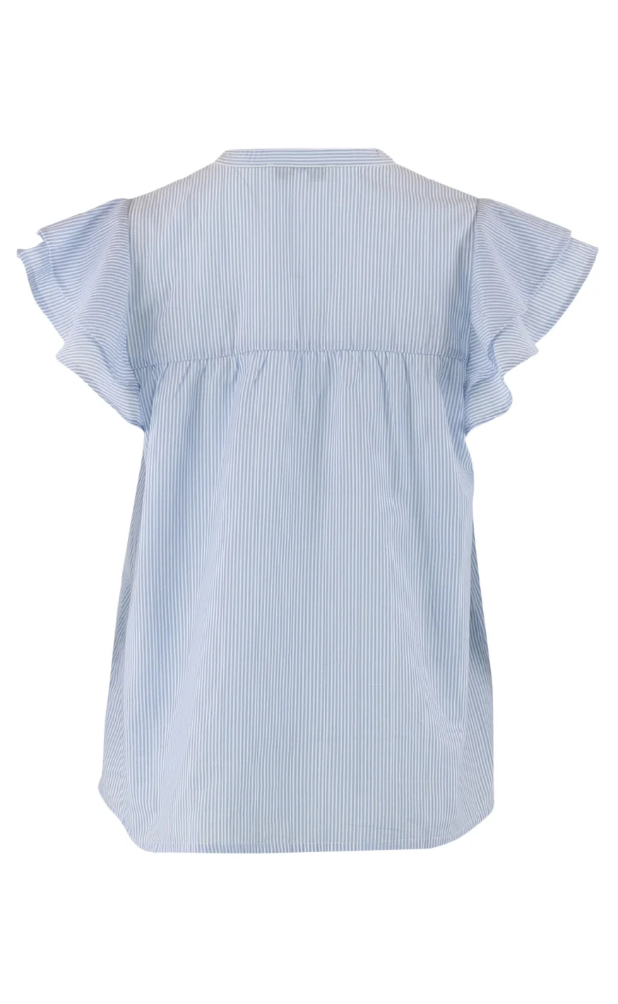 Continue Top - Christel - Blue Stripe - Image 4
