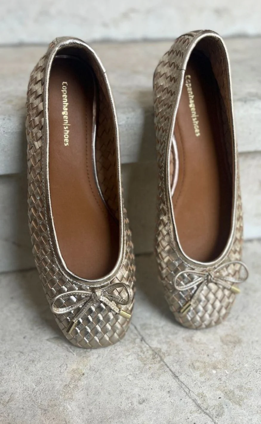 Copenhagen Shoes Ballerinaer - Lucie - Gold - Image 4