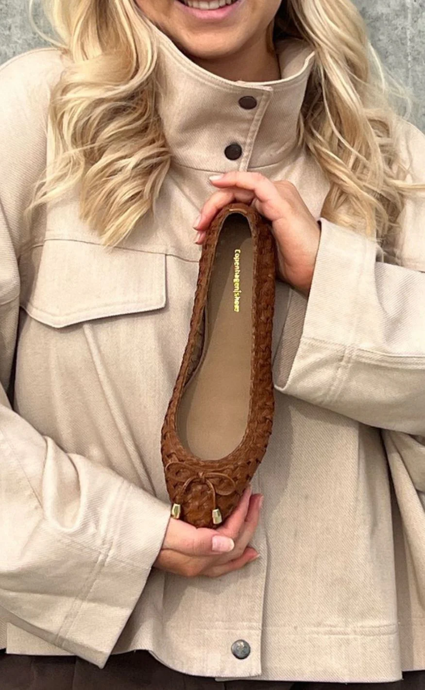 Copenhagen Shoes Ballerinaer - On My Love - Cognac - Image 9