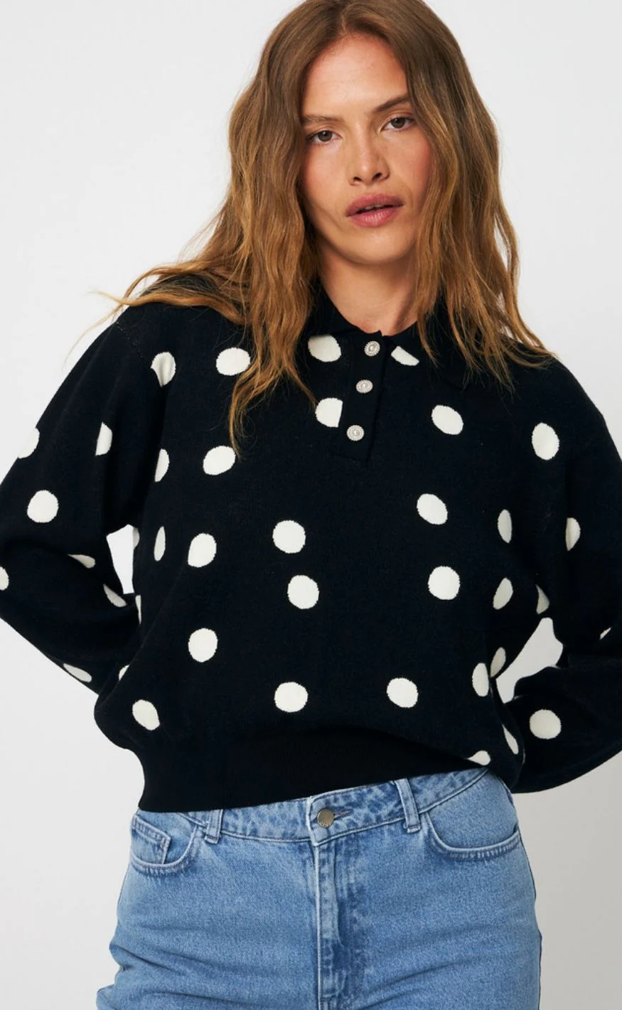 Cras Pullover - Love - Black White Dot - Image 5