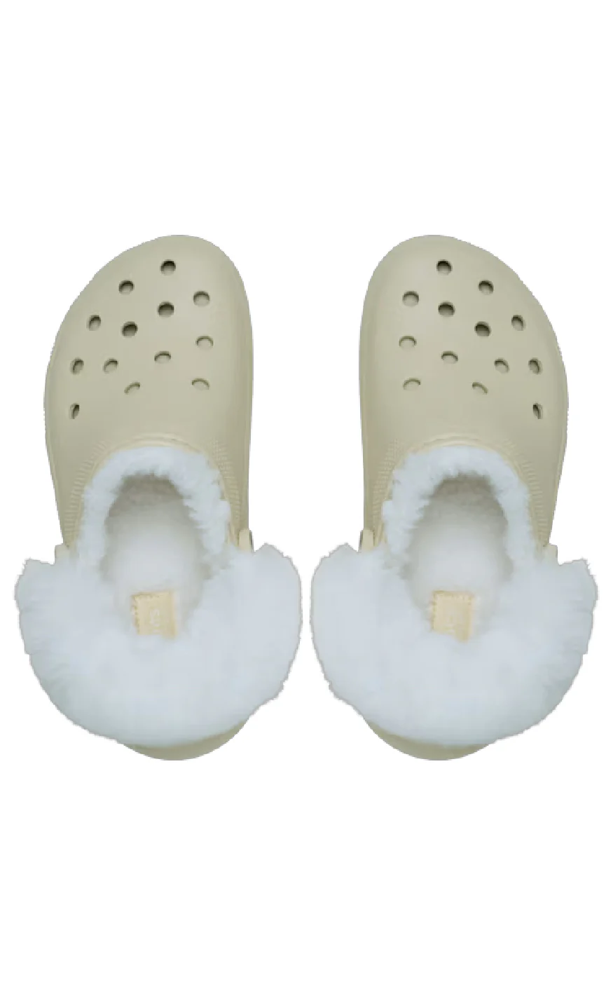 Crocs Træsko - Classic Platform Fuzz Lined - Bone - Image 4