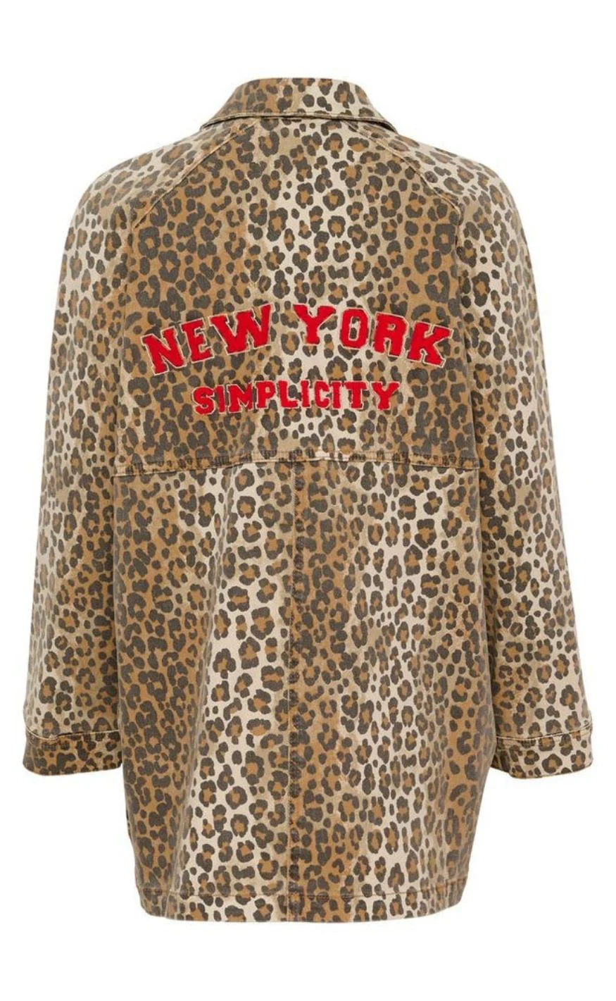 Culture Jakke - Aliena Embroidery - Leopard - Image 2