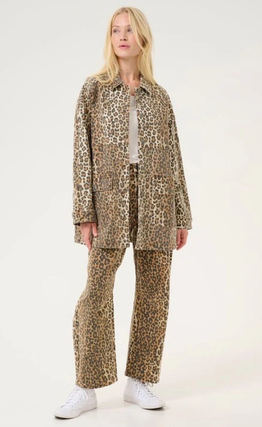 Culture Jakke - Aliena Embroidery - Leopard - Image 5