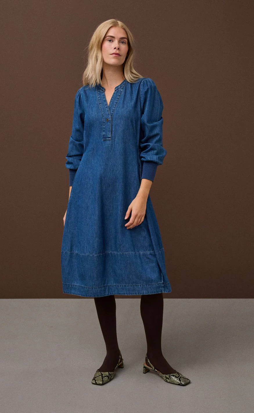 Culture Kjole - Allura Arpa - Dark Blue Wash - Image 2