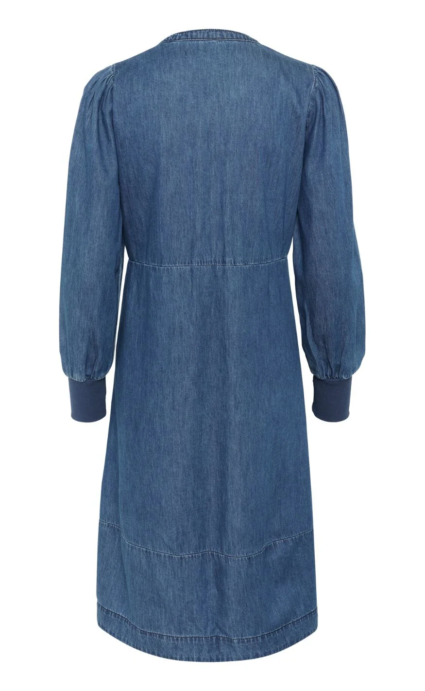 Culture Kjole - Allura Arpa - Dark Blue Wash - Image 4