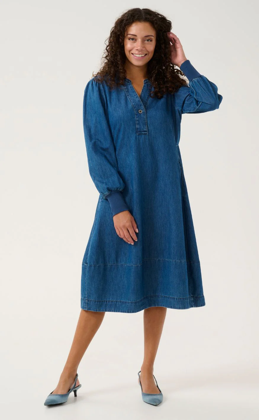 Culture Kjole - Allura Arpa - Dark Blue Wash - Image 7