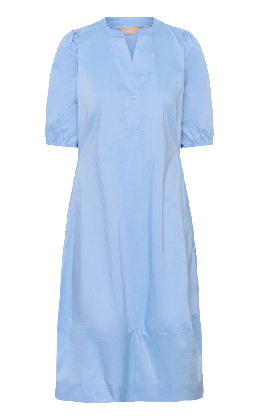Culture Kjole - Antoinett SS Placket - Forever Blue - Image 2