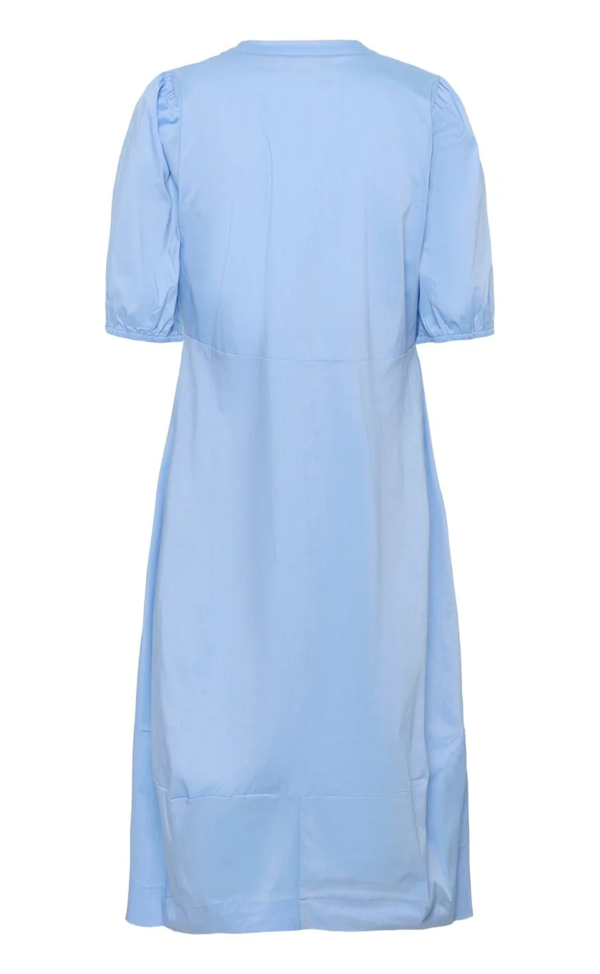 Culture Kjole - Antoinett SS Placket - Forever Blue - Image 5
