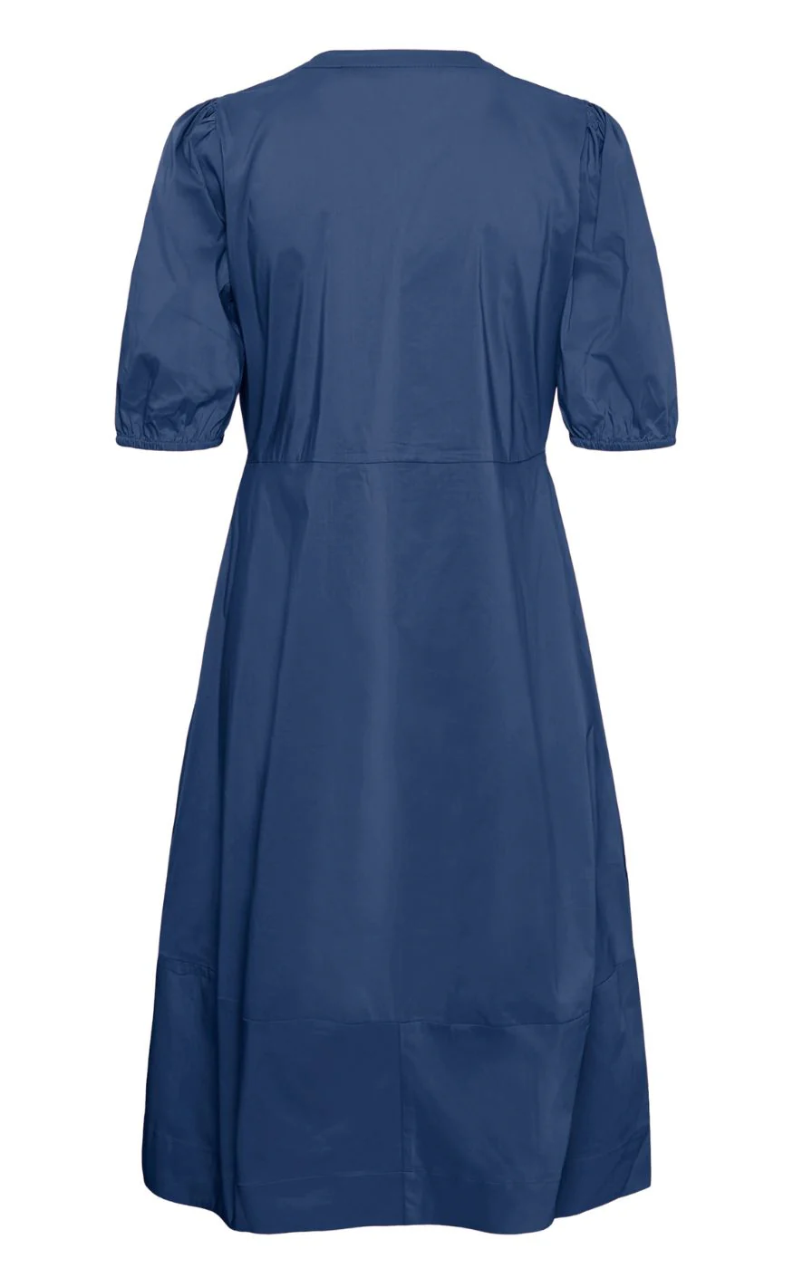 Culture Kjole - Antoinett SS Placket - True Navy - Image 3