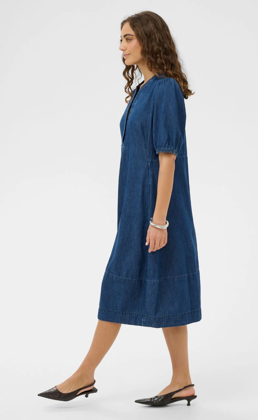 Culture Kjole - Mona Arpa - Dark Blue Wash - Image 4