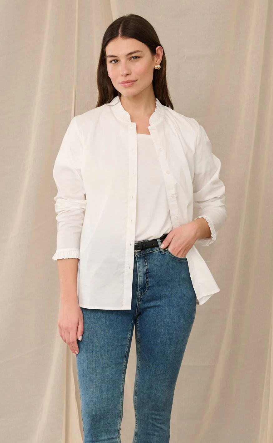 Culture Skjorte - Antoinett Button - Spring Gardenia - Image 11