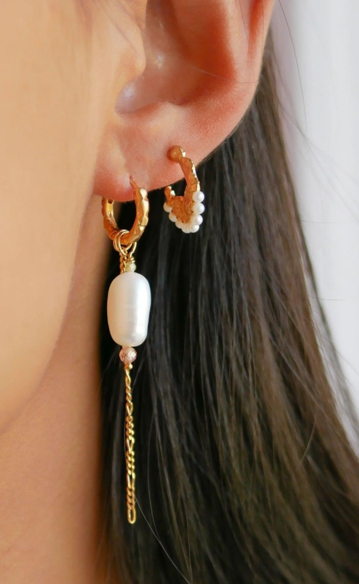 ENAMEL Copenhagen Øreringe - Adeline - Pearl - Image 2