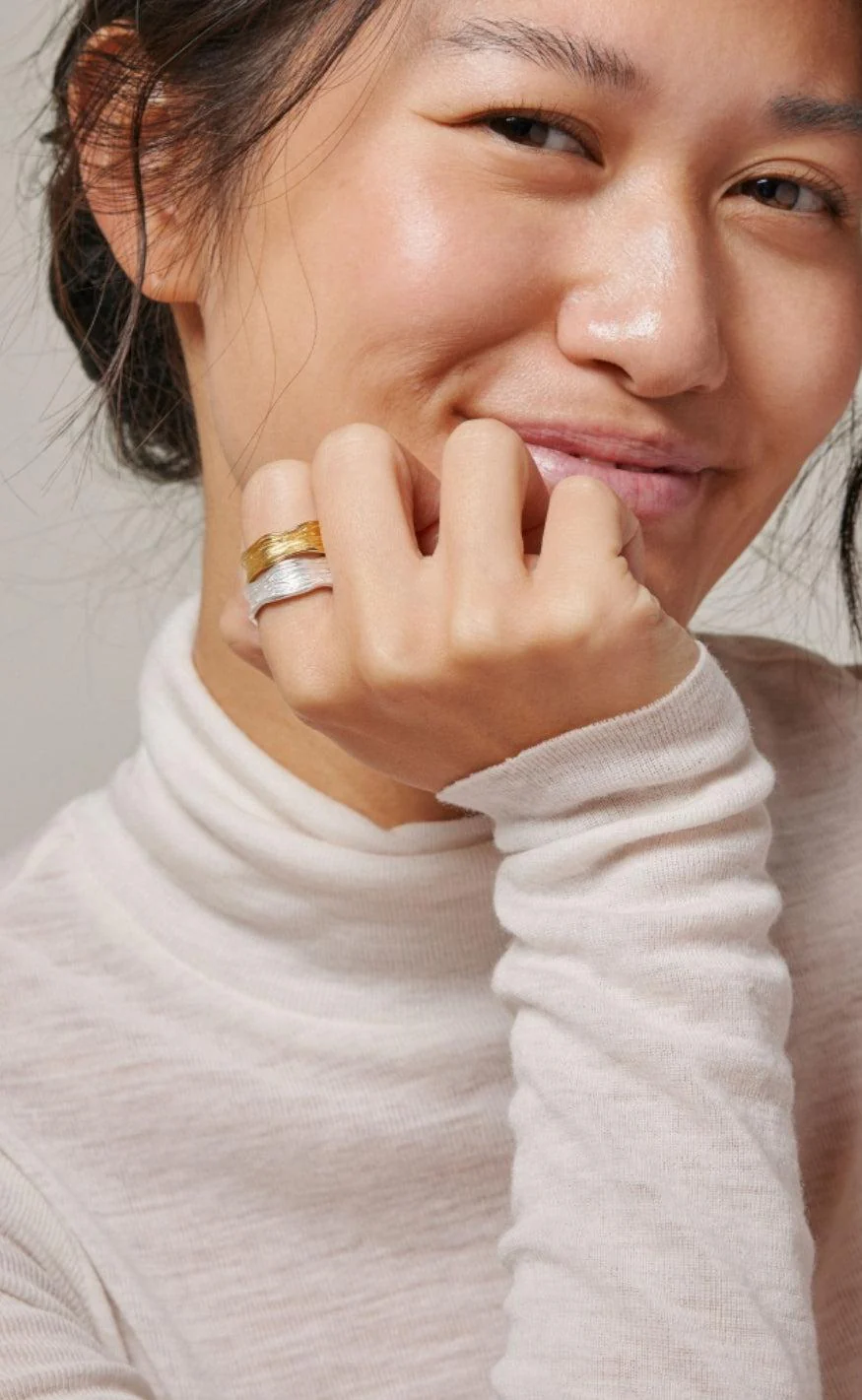 ENAMEL Copenhagen Ring - Ane - Silver Colour - Image 3