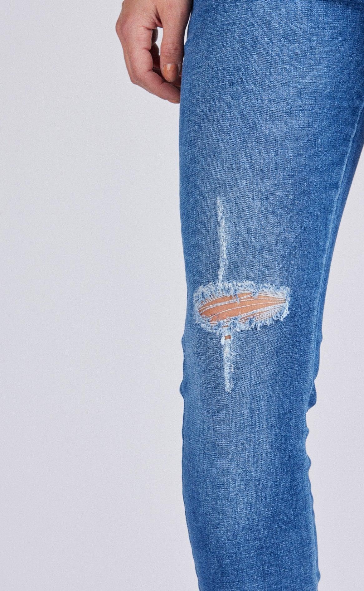 Freequent Bukser - Shantal Ankle Broken - Medium Blue - Image 7