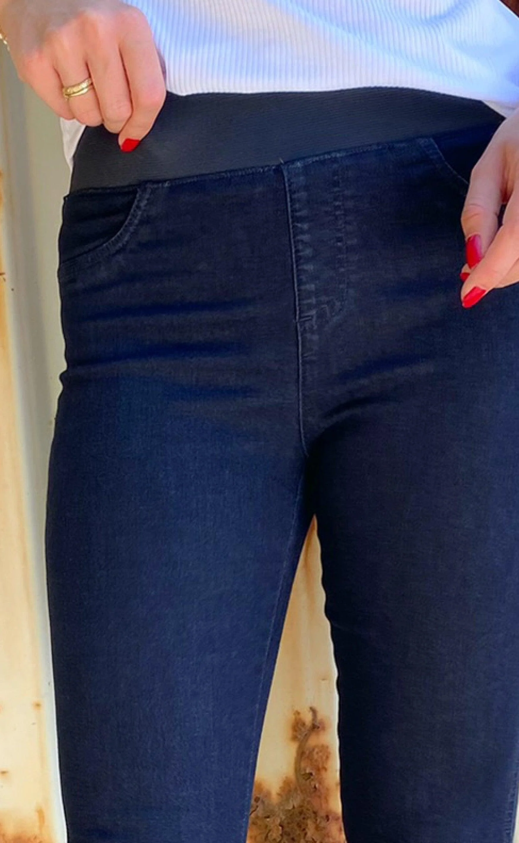 Freequent Bukser - Shantal Ankle Raw - Dark Blue Denim - Image 3