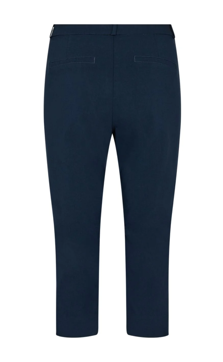 Freequent Bukser - Solvej Capri - Navy Blazer - Image 3