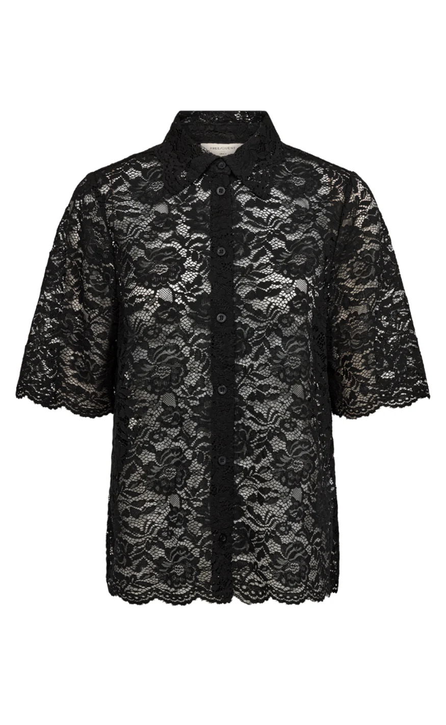 Freequent Skjorte - Lacina - Black - Image 2