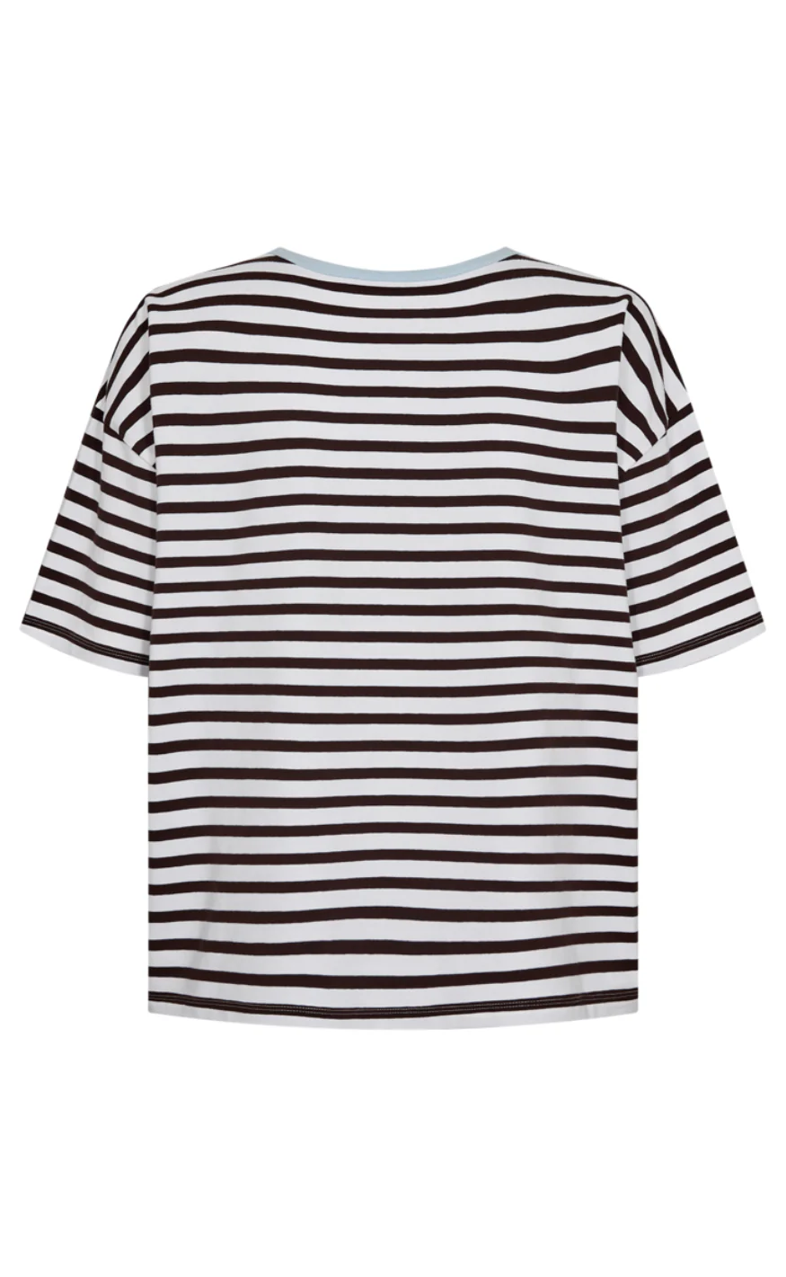 Freequent T-Shirt - Fenjal - Brilliant White w. Coffee Bean - Image 2