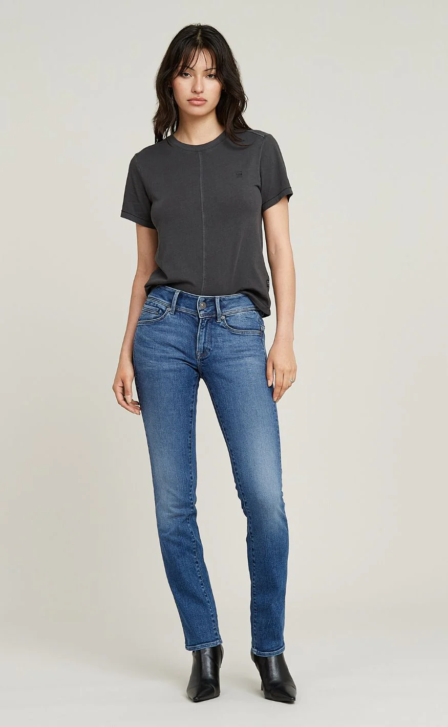 G-STAR T-Shirt - Overdyed r t wmn - DK Black GD - Image 5