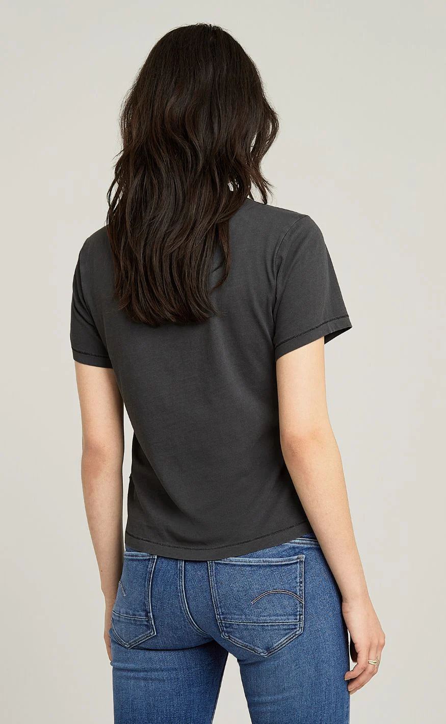 G-STAR T-Shirt - Overdyed r t wmn - DK Black GD - Image 6