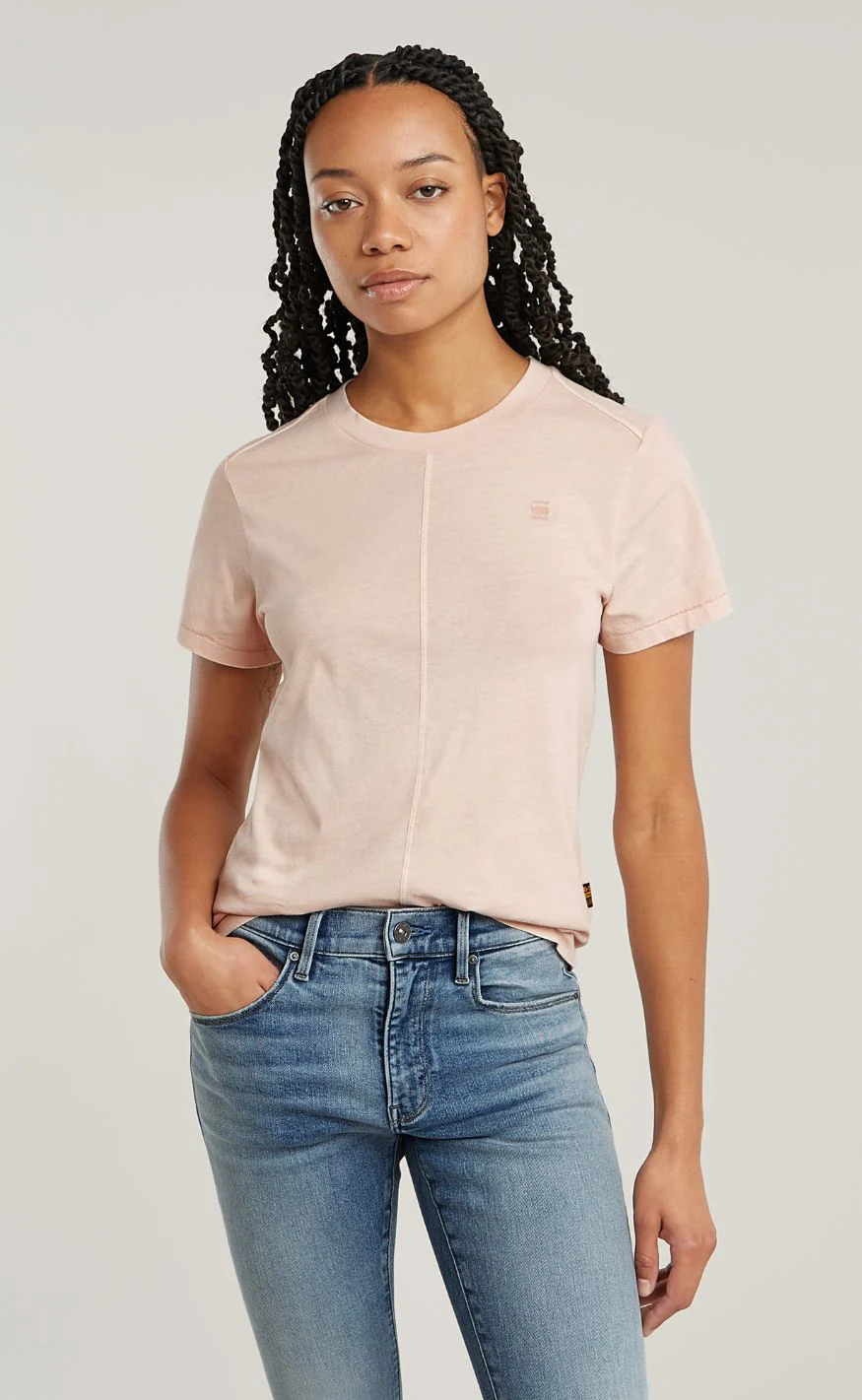 G-STAR T-Shirt - Overdyed r t wmn - Liquid Pink GD - Image 2