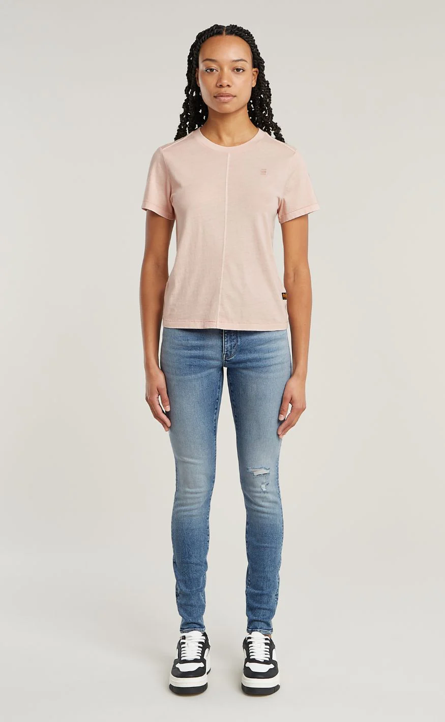G-STAR T-Shirt - Overdyed r t wmn - Liquid Pink GD - Image 3