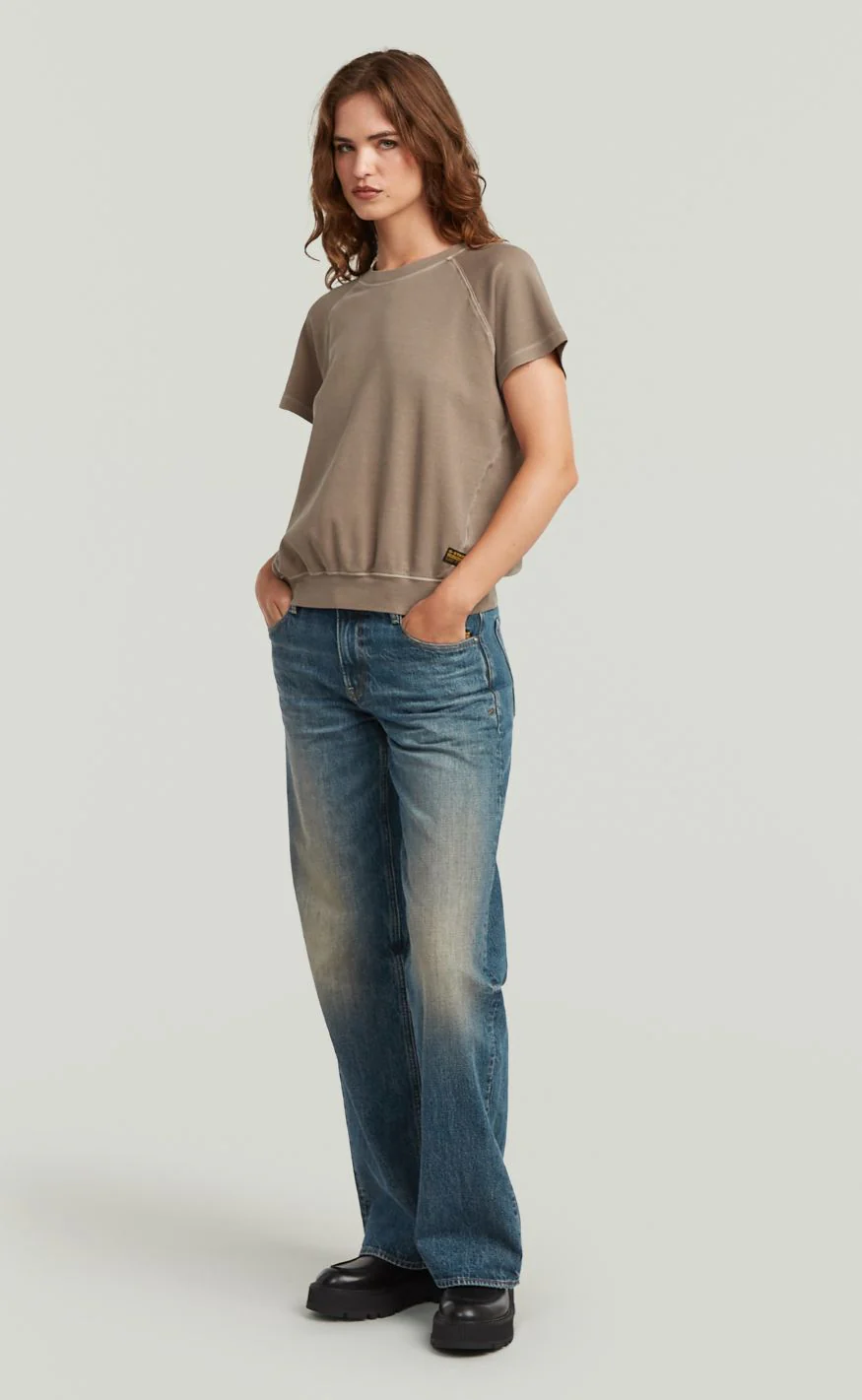 G-STAR T-shirt - Raglan r t wmn - Deep Walnut GD - Image 2