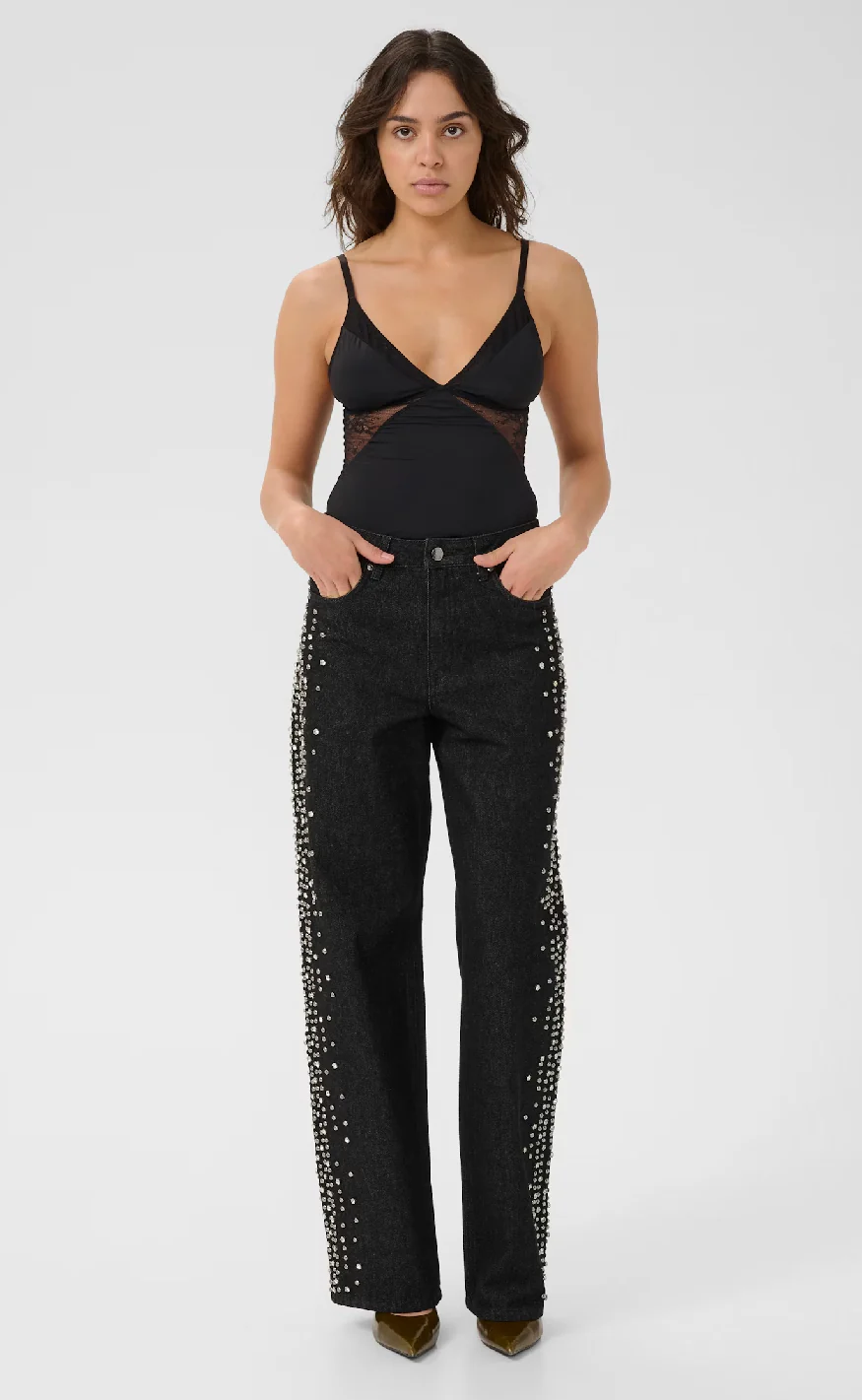 Gestuz Top - Cami Blonde - Black - Image 6