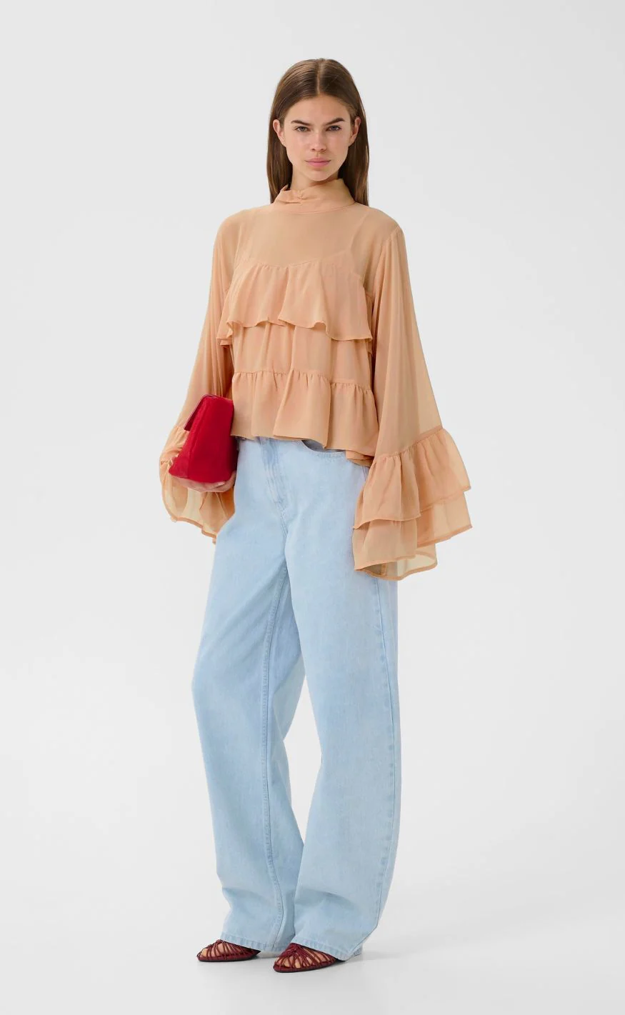 Gestuz Bluse - Chiffany - Maple Sugar - Image 4